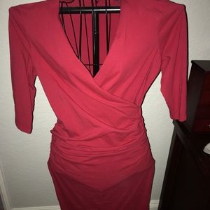 Michael Stars ruched midi length dress